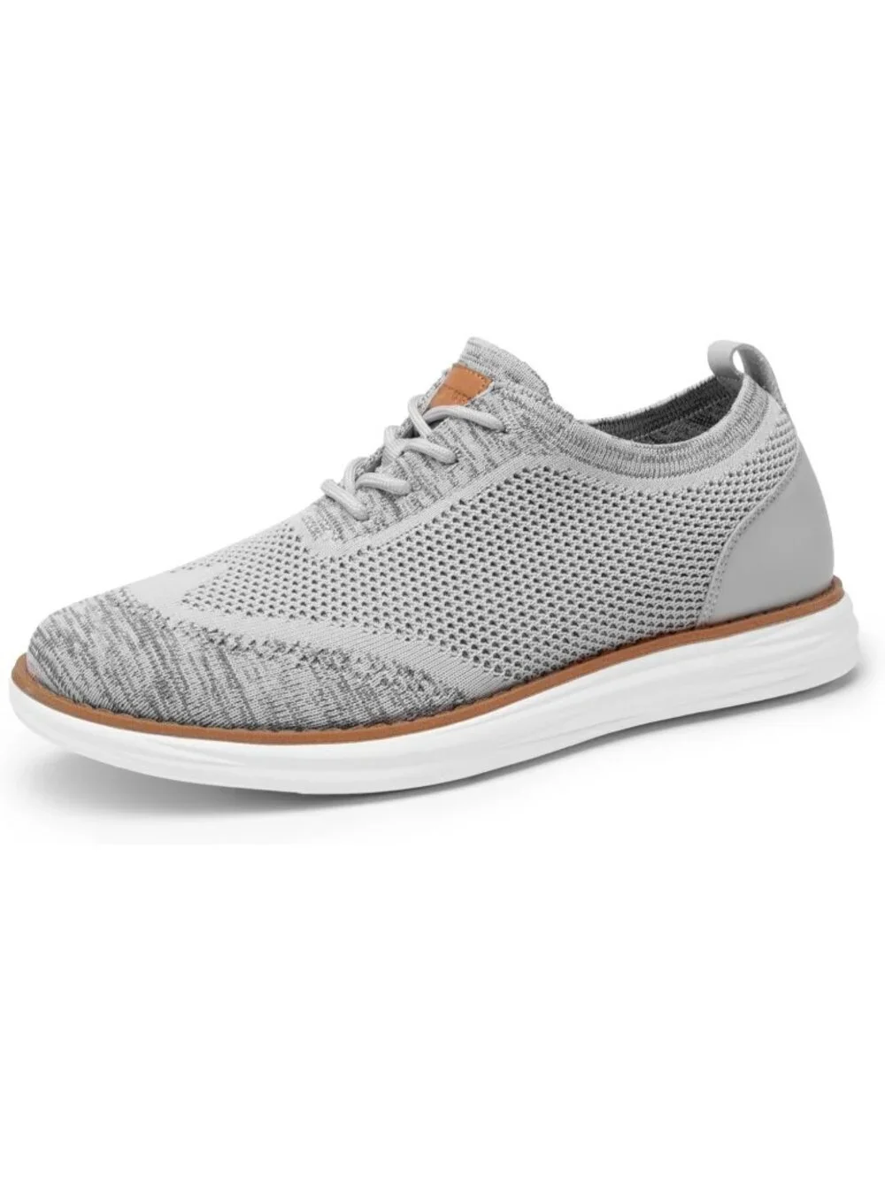Bruno Marc Men's Grey Rubber Lace up Lightweight Casual Walking Sneakers